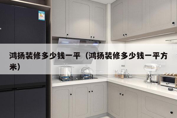 鸿扬装修多少钱一平（鸿扬装修多少钱一平方米）