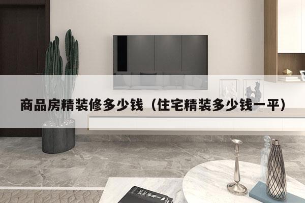 商品房精装修多少钱（住宅精装多少钱一平）