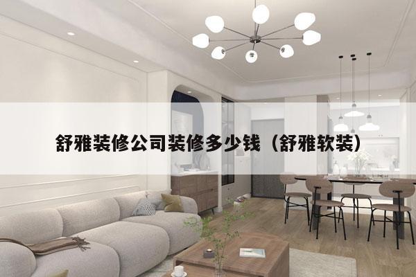 舒雅装修公司装修多少钱(舒雅软装)