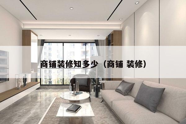 商铺装修知多少（商铺 装修）