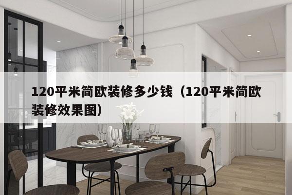 120平米简欧装修多少钱（120平米简欧装修效果图）