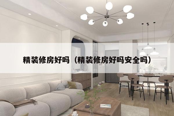 精装修房好吗（精装修房好吗安全吗）