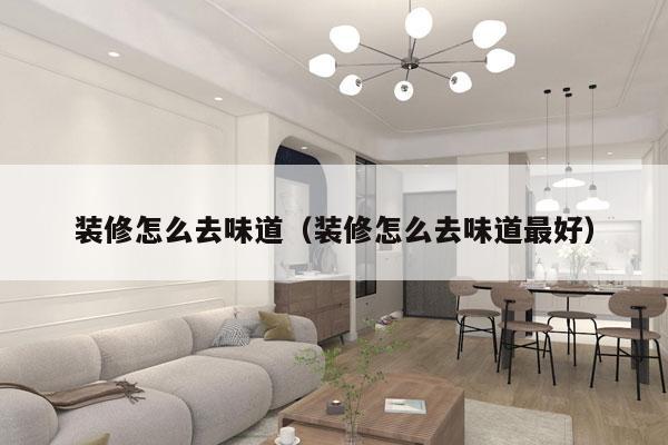 装修怎么去味道（装修怎么去味道最好）