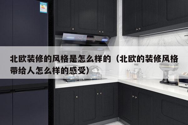 北欧装修的风格是怎么样的（北欧的装修风格带给人怎么样的感受）