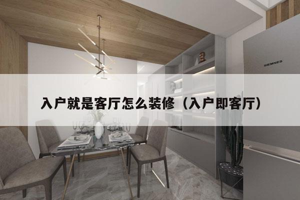 入户就是客厅怎么装修（入户即客厅）