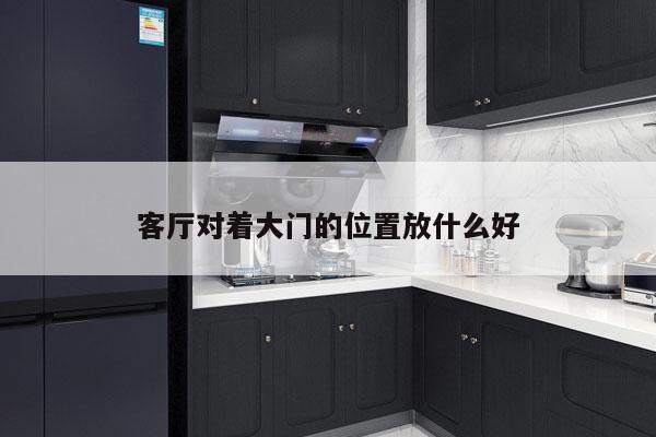 客厅对着大门的位置放什么好