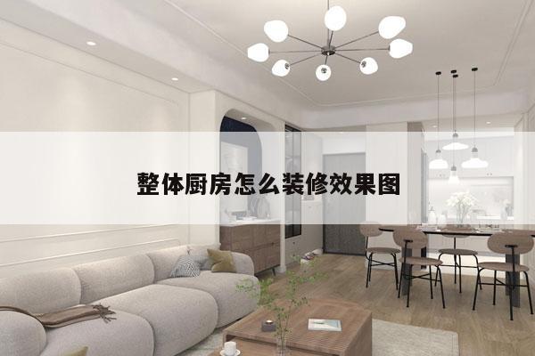整体厨房怎么装修效果图