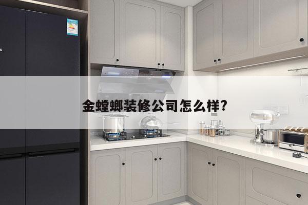 金螳螂装修公司怎么样?