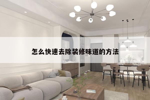 怎么快速去除装修味道的方法