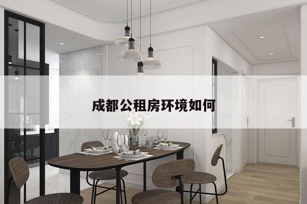 成都公租房环境如何