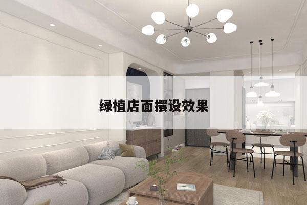 绿植店面摆设效果