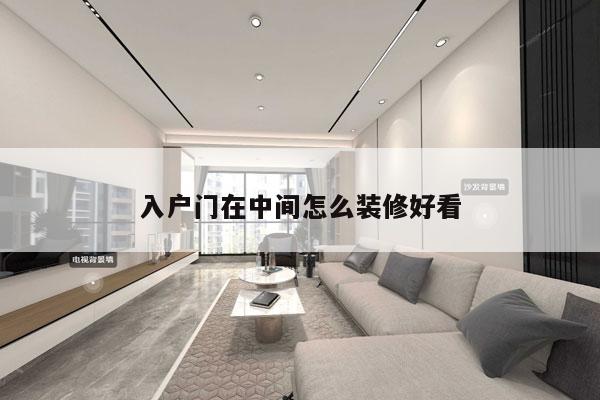 入户门在中间怎么装修好看