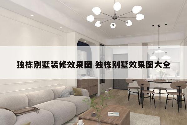 独栋别墅装修效果图 独栋别墅效果图大全