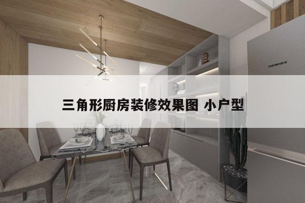 三角形厨房装修效果图 小户型