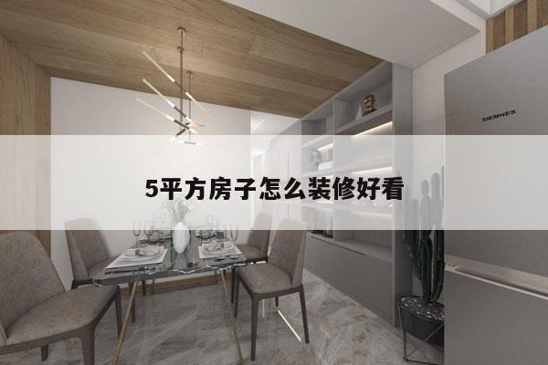 5平方房子怎么装修好看