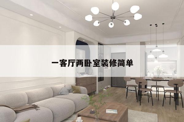 一客厅两卧室装修简单