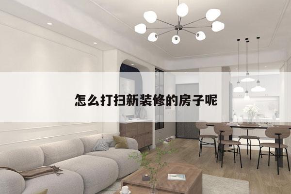 怎么打扫新装修的房子呢