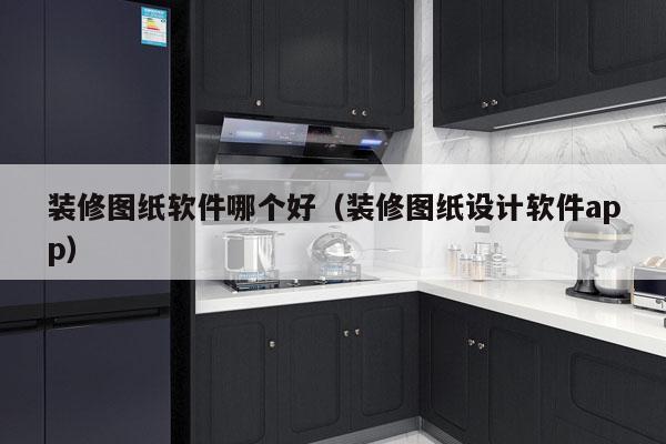 装修图纸软件哪个好（装修图纸设计软件app）