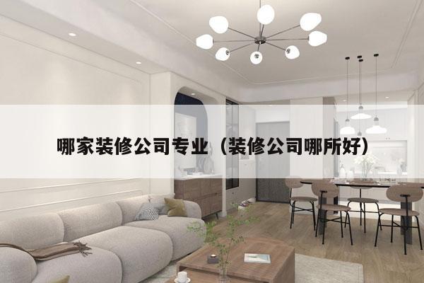 哪家装修公司专业（装修公司哪所好）