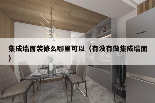 集成墙面装修么哪里可以（有没有做集成墙面）